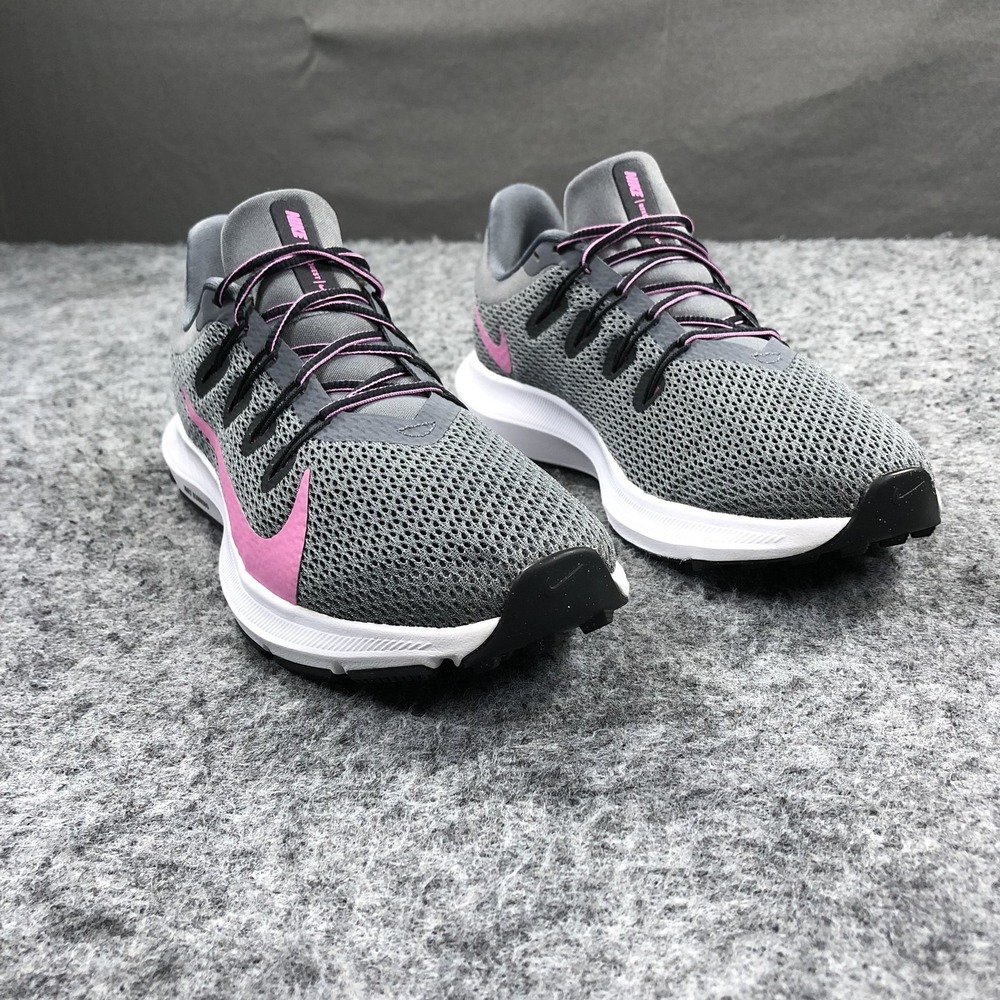 Nike Quest 2 Shoes Womens 7 Gray Pink Mesh Running Sneakers CI3803-002